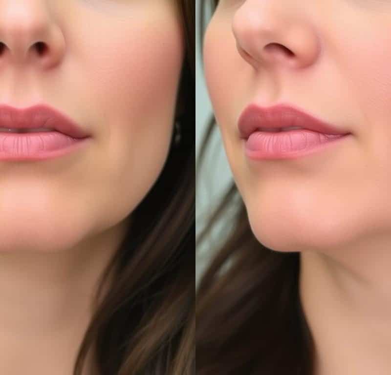 chin fillers before and after