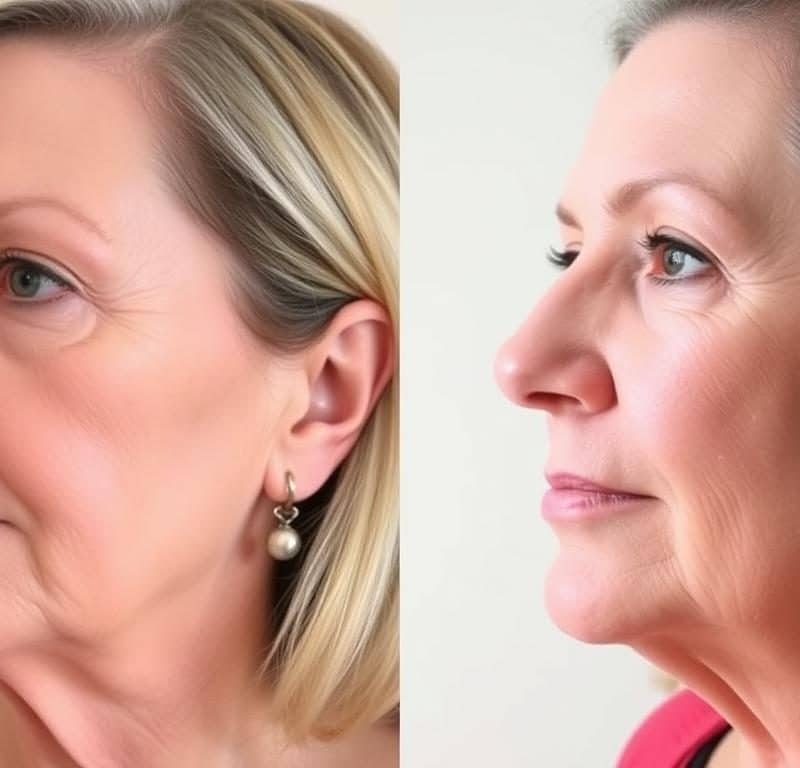 deep plane facelift before and after