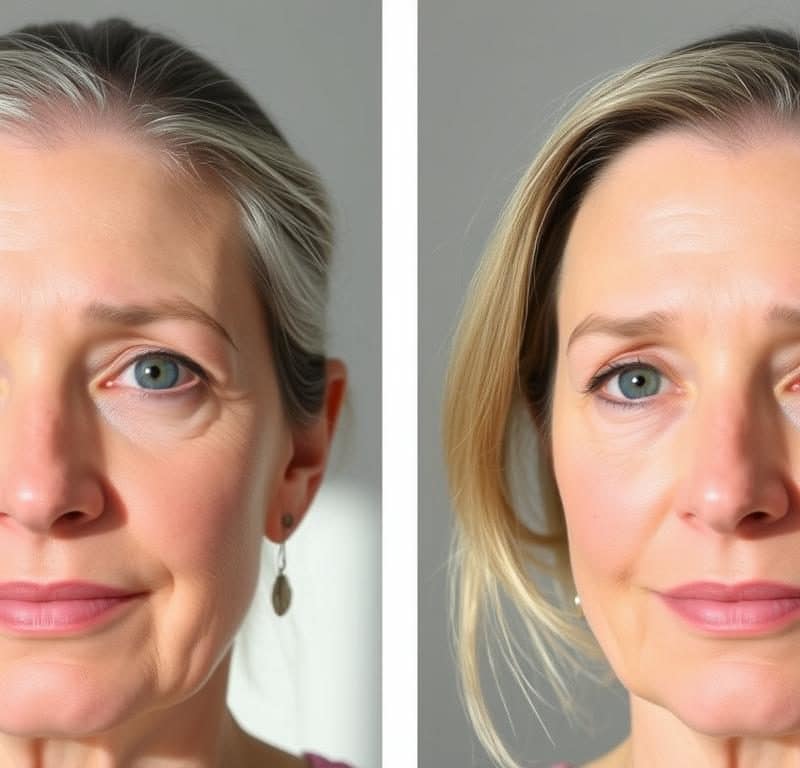 thread face lift before and after