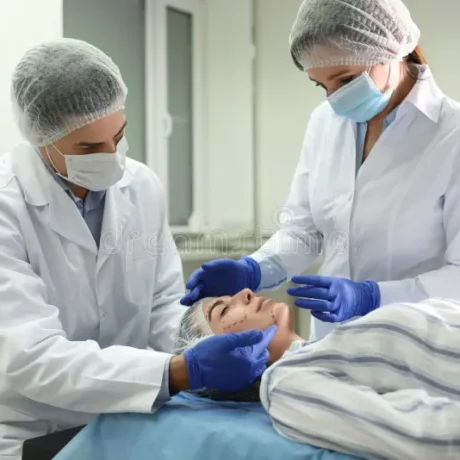 Cosmetic surgery consultation at a modern clinic in Turkey
