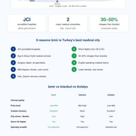 Izmir Medical Tourism Best City Infographic