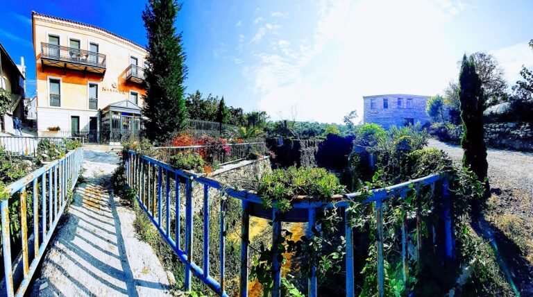 A colourful street in Urla