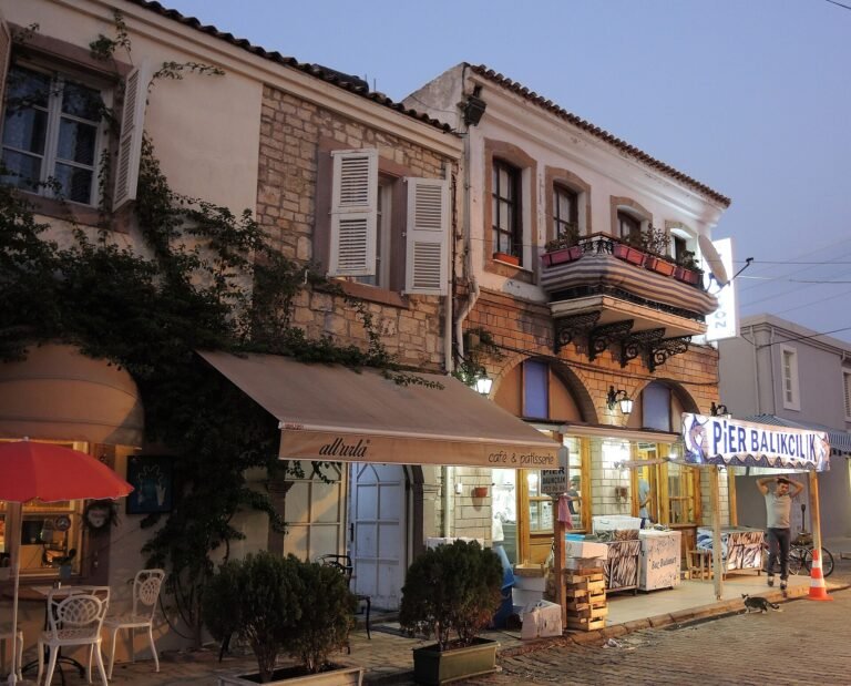 Urla old town in the evening