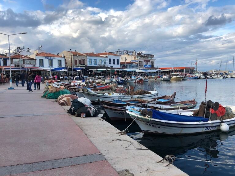 Fishing boats in Urla İskele harbour